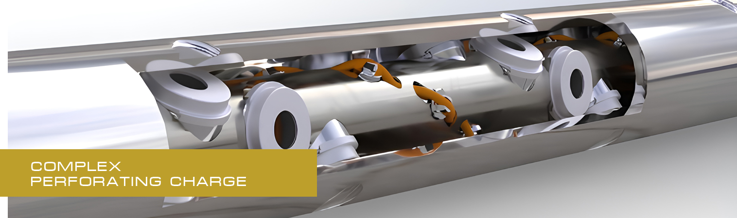 Complex perforating charge
